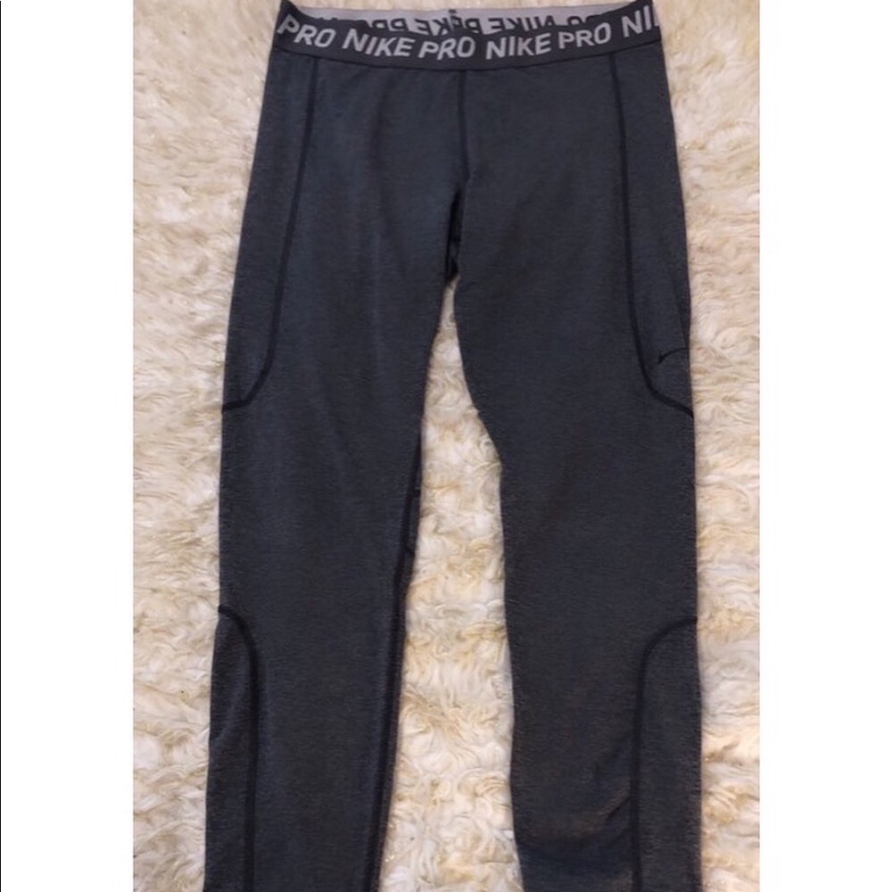 Women’s Nike pro dri-fit grey tights